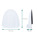 UNIVIEW UV-HS-207S - Soporte de pared - Para cámaras IPC353X y IPC323X - Apto para uso en exterior - Color blanco - 167 mm x 170 mm x 55 mm - imagen 2