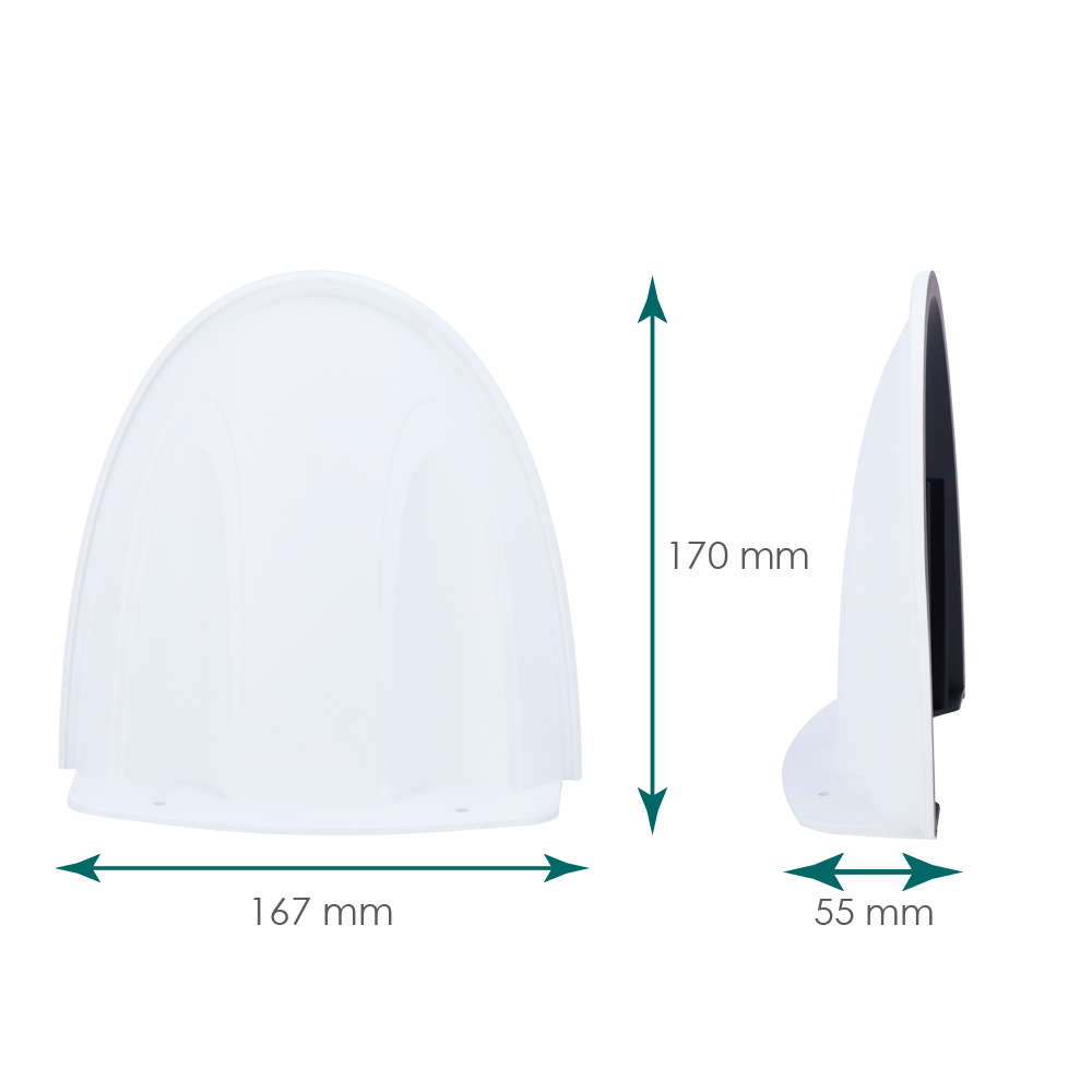 UNIVIEW UV-HS-207S - Soporte de pared - Para cámaras IPC353X y IPC323X - Apto para uso en exterior - Color blanco - 167 mm x 170 mm x 55 mm - imagen 2