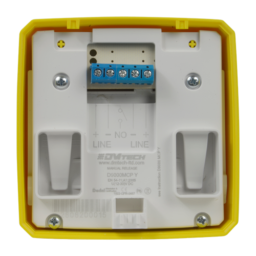 DMTECH DMT-D9000-MCP-Y - Pulsador rearmable - Especial para panel de extinción - Activación manual - Instalación en superficie - Rearmado con la mano o por llave - imagen 2