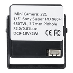 MARCA BLANCA MC221J - Minicámara cableada - 1/3" Sony© Super HAD CCD II - Resolución 600 líneas - Soporte incorporado - 0.3 Lux / F2.0 - Lente 3.7 mm Pinhole - imagen 2