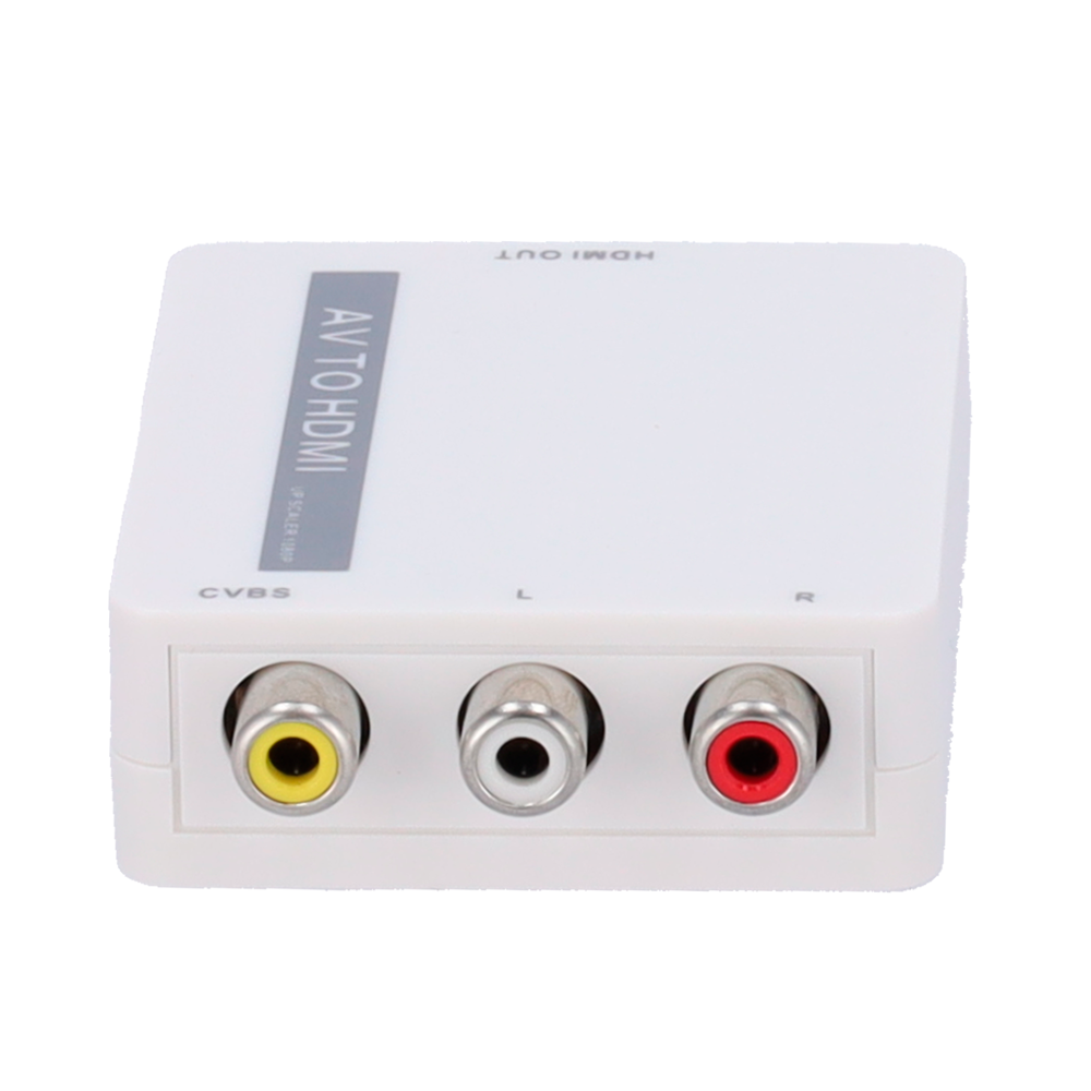 MARCA BLANCA AV-HDMI-CONVERTER - Convertidor AV a HDMI - 1 entrada AV - 1 salida HDMI - Resolución de salida 1080p - Resolución de entrada de vídeo PAL/NTSC - Entrada de audio estéreo - imagen 2