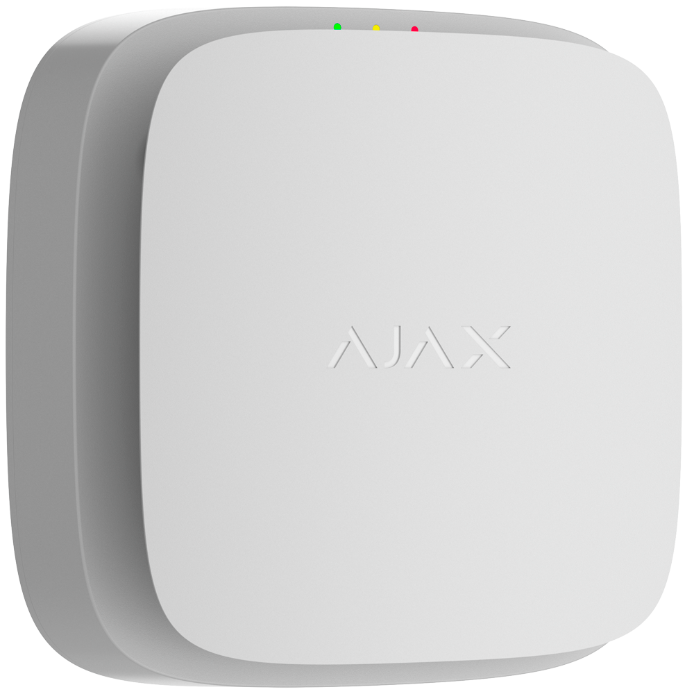 AJAX AJ-EN54-SMOKE-SOUNDER-W - Detector óptico con sirena inalámbrico - Sensor de humo óptico de doble espectro - Evita respuestas por vapor de agua - Volumen del sonido hasta 95 dB - Control y configuración remotos en las apps Ajax - Posibilidad de susti - imagen 2