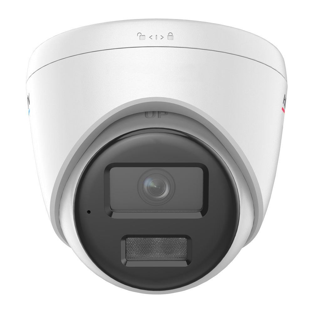 HIKVISION DS-2CD1327G3-LIU(4mm) - Cámara Turret IP gama VALUE - Resolución 2 Mpx (1920x1080) | Lente 4 mm - IR 30 m | Luz blanca 30 m | Micrófono integrado - ColorVu 3.0: imagen a color 24 horas - Detección de movimiento 2.0 - 120 dB WDR | PoE | Grado de - imagen 2