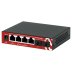 SAFIRE SF-SW06-2AZXF - Switch Multigagibit 2,5Gbps - 4 puertos + 2 Uplink SFP 10G - Velocidad de puertos 2,5/1Gbps - Tasa de reenvío de paquetes 44.64 Mbps - Capacidad de switching 60 Gbps - Switch de sobremesa - imagen 2