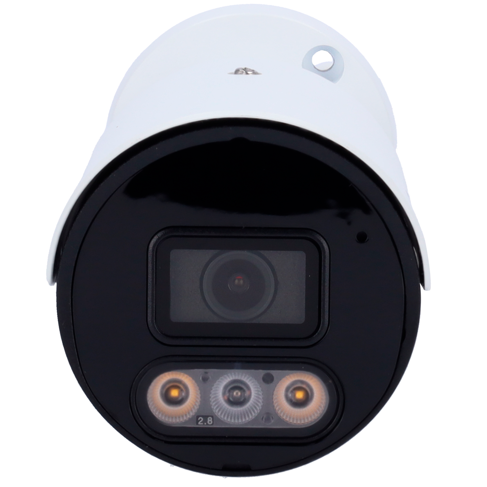UNIVIEW UV-IPC2128LE-ADF28KMC-DL - Cámara Bullet IP Uniview - Gama Easy - 8 MP | Lente 2.8 mm | microSD 512 GB - IR 30 m | Luz blanca 30 m | WDR 120 dB - Color Hunter | Dual Light - PoE | UMD | IP67 - Micrófono | Altavoz - imagen 2