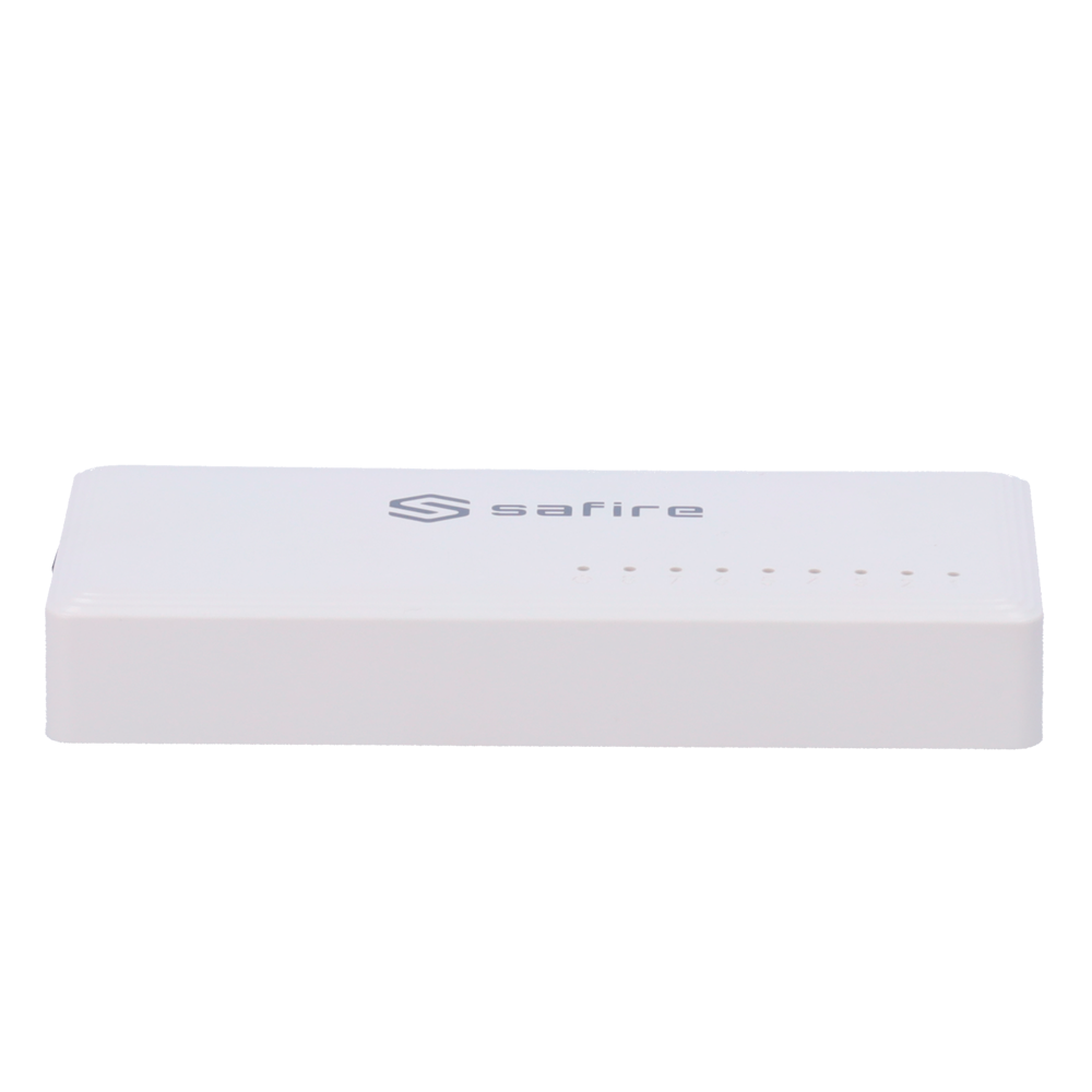 SAFIRE SF-SW08-G - Safire - Switch de sobremesa - 8 puertos Gigabit - Velocidad 10/100/1000 Mbps - Plug &amp; Play - Tecnología de ahorro de energía - imagen 2