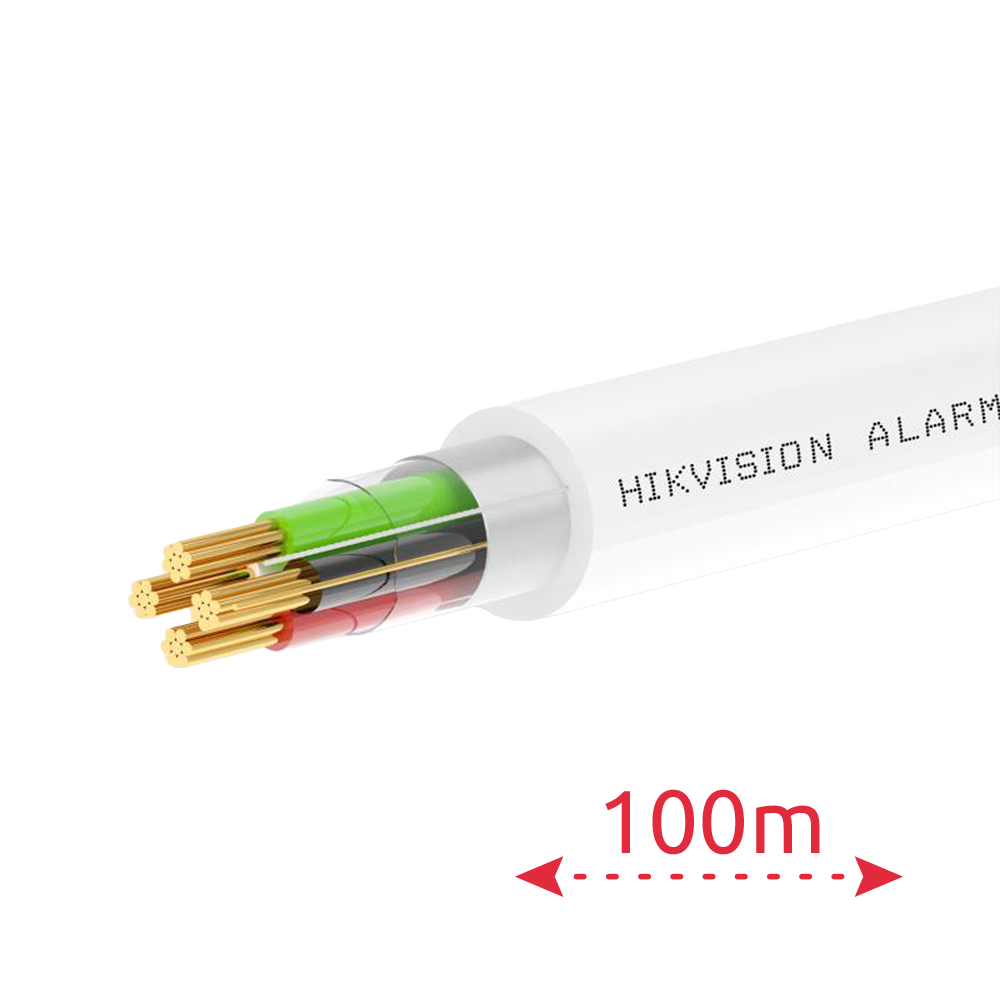 HIKVISION DS-1AC2A2BPL1 White 100m - 2 conductores de señal + 2 de alimentación - Conductor Cobre desnudo (99,95%) - Pantalla Aluminio poliéster+drenaje CuSn - Rollo de 100 metros - Certificado CPR Eca - Bajas pérdidas - imagen 2