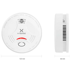 X-SENSE SD11 - Detector de humo autónomo X-Sense - Duración de la batería 10 años - Indicador luminoso de alarma - Alarma sonora 85 dB a 3m - Botón de Test - Certificado EN 14604 - imagen 2