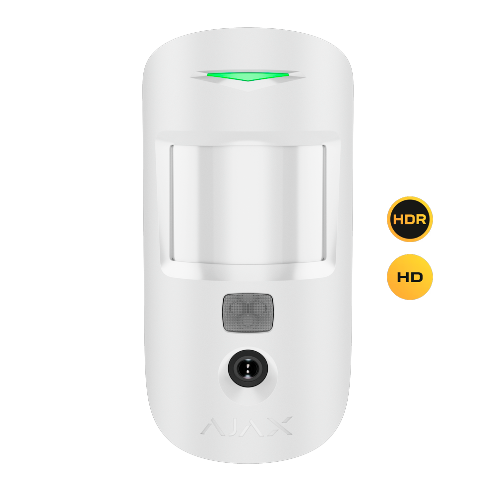 AJAX AJ-MOTIONCAM-HD-PHOD-S-W - Detector con foto bajo demanda - Grado 2 - Ajax Superior / Soporte con tornillo de fijación - Resolución máxima HD - Tecnología HDR - Inalámbrico 868 MHz Jeweller - Rango de detección 12 m - imagen 2