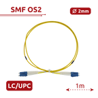 SAFIRE SF-LC-UPC-LC-UPC-SM-DX-1M - Cable de conexión de fibra óptica - Fibra monomodo G657A2 de alto rendimiento - Conectores LC UPC en formato dúplex - Longitud exacta de 1 metro - Cubierta exterior LSZH segura - Compatibilidad de uso genérica - imagen 2