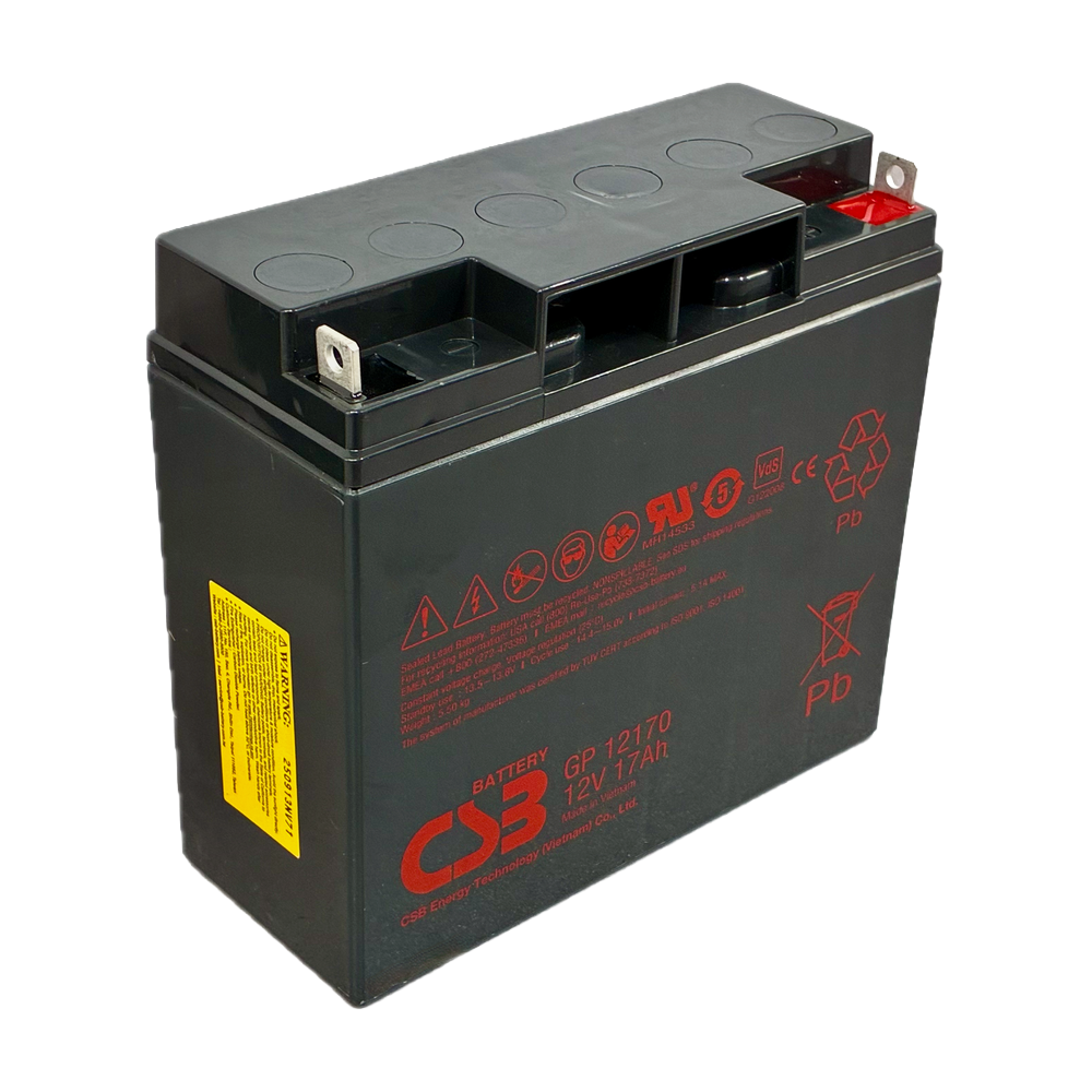 BLANCA BATT-1217-CSB - Batería CSB recargable - Tecnología Plomo-Ácido AGM - Tensión 12V - Capacidad 17Ah - Para respaldo o uso directo - Compatible con centrales Honeywell - imagen 2