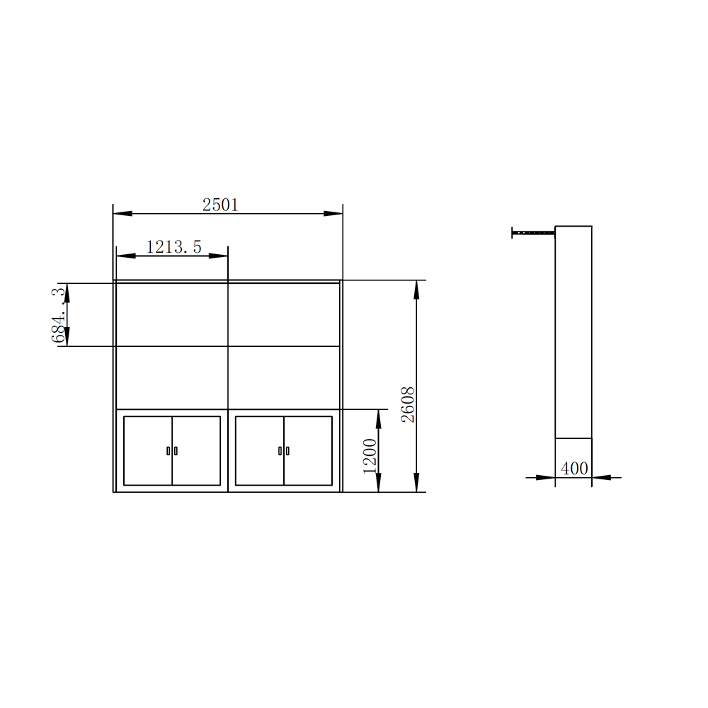 MARCA BLANCA KIT-VIDEOWALL55-2X2-FLOOR-V2 - imagen 2