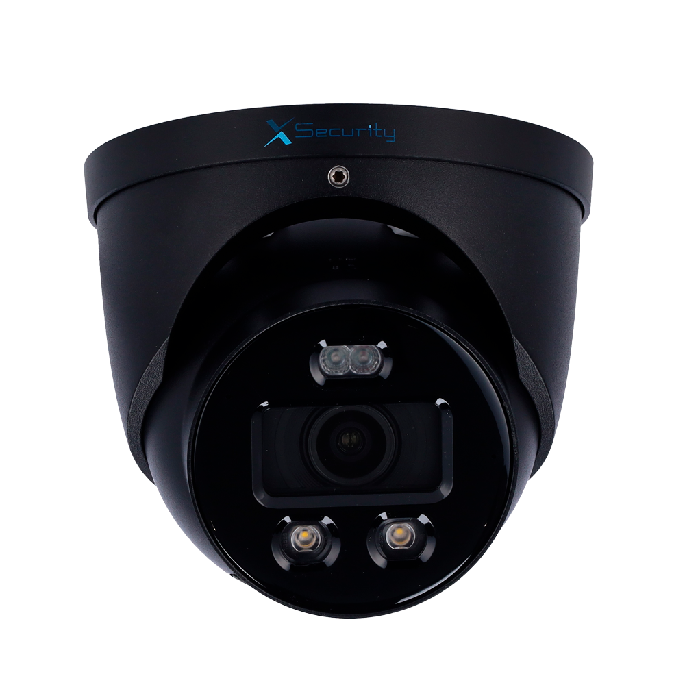 X-SECURITY XS-IPT982CA-4U-WIZCOLOR-TIOC-BLACK - X-Security Cámara IP Turret Wizcolor - 4 Megapíxel (2688x1520) | Sensor 1/1.8" CMOS - Lente 2.8mm | IR+Luz Blanca 30m | Negro - WDR 120dB | Micrófono integrado - WizSense, con clasificación de humano y - imagen 2
