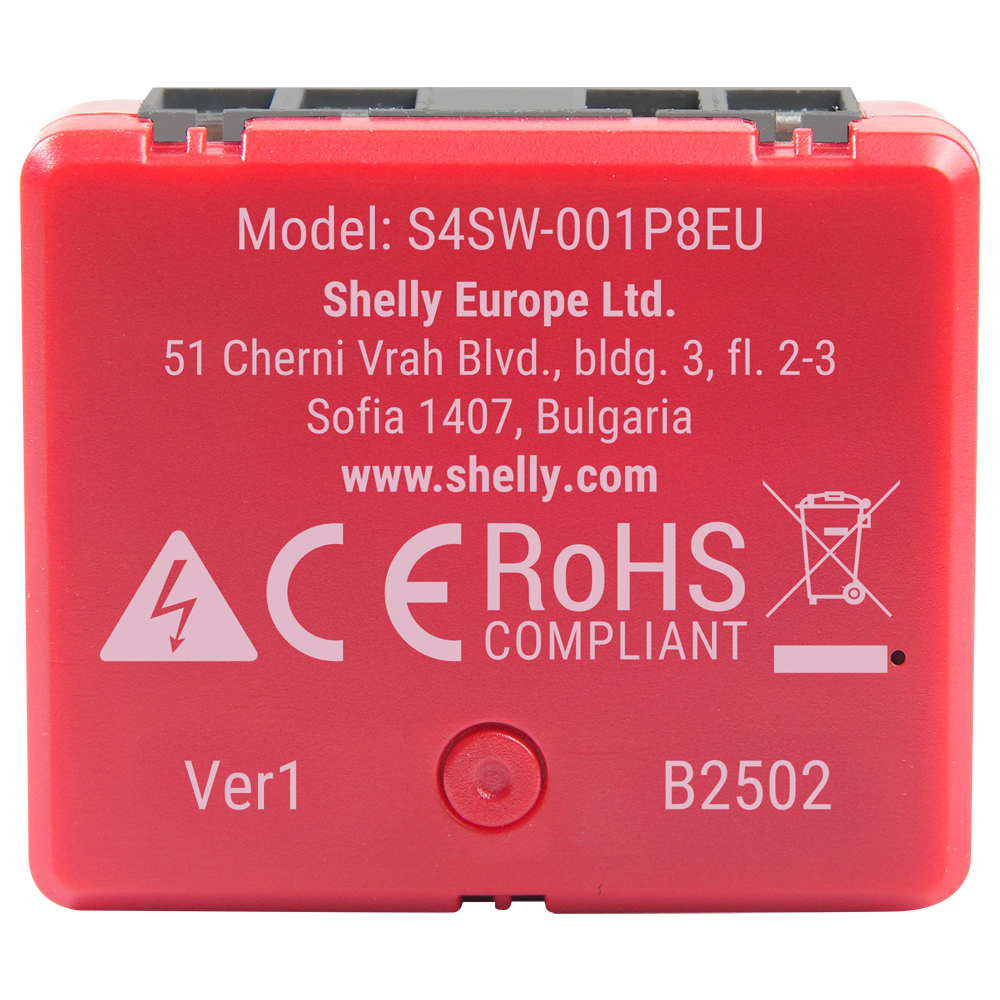 SHELLY SH-SL-1PM-MINI-GEN4 - Relé Shelly 1PM Mini Gen4 - Controlador Inteligente - Relé de 1 canal / Medición de Consumo - WiFi 6 2.4GHz / Bluetooth / Zigbee / Matter - Soporta AC 110-240 V - Compatible con Alexa y Google - imagen 2