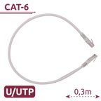 SAFIRE UTP6-H-03W - Cable UTP - Ethernet - Conectores RJ45 - Categoría 6 - 0,3 m - Color blanco - imagen 2