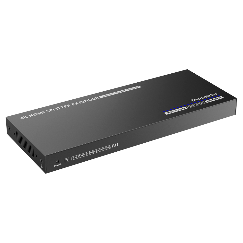 LENKENG HDMI-SPL-1x2-4K60-CAT6 - Extensor Splitter de señal HDMI - Alcance 70m - Resolución 4K - Permite conexiones 1:2 - HDMI Loop out - POC - Alimentación por cable - imagen 2