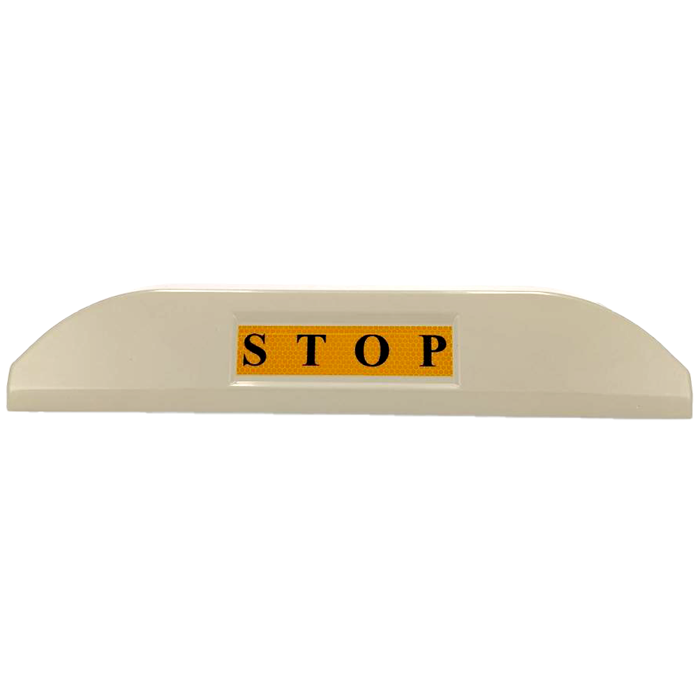 MARCA BLANCA PB-PARK-STOPPER - Tope para aparcamiento de vehículos - Tiras reflectantes - Medidas: 550 (An) x 95 (Al) x 120 (Fo) mm - Instalación en superficie - Fabricado en acero - imagen 2