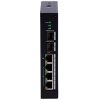 X-SECURITY XS-SW0604HIPOE-MF-120-DIN - X-Security Industrial L2 Managed Switch - 6 Puertos Totales (4 PoE / 2 Uplinks 1G SFP) - Diseño industrial Fanless de disipación natural - Suministro Hi-PoE de alta potencia de hasta 60W - Alta disponibilidad con sop - imagen 2