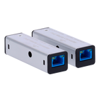 SAFIRE SF-MC-1GF-GE-3SM-SC - Kit de dos conversores industriales (Lado A/B) - Interfaz de cobre 10/100/1000 Mbps auto - Enlace óptico por una sola fibra hasta 3 km - Tecnología WDM con frecuencias cruzadas A/B - Alimentación dual flexible por Jack CC o Po - imagen 2