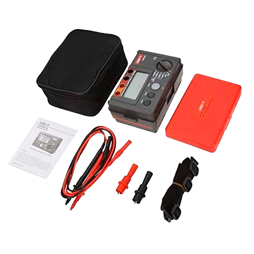 UNI-T UT501A - Medidor de resistencia de aislamiento eléctrico - Display LCD de hasta 2000 cuentas - Medición de voltaje AC hasta 750V - Apagado automático - Rangos 100V/250V/500V/1000V - imagen 2
