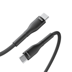 VEGER VG-CC05 - Veger - Cable USB 2.0 para cualquier dispositivo - USB-C a USB-C - Cubierta de metal, Nylon trenzado - Carga rápida PD 100W | 480Mbps - Longitud 1.5m | Color negro - imagen 2