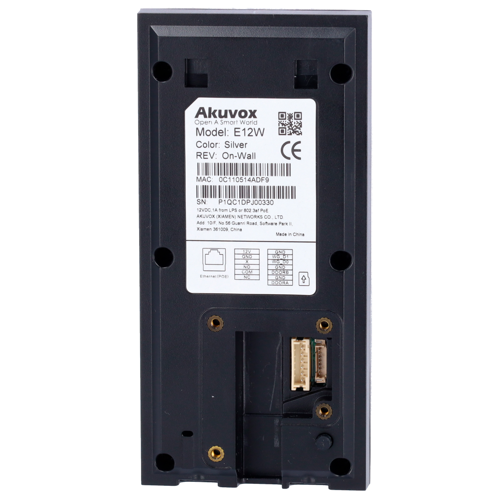 AKUVOX AK-KIT03-IP - Kit de videoportero en superficie Linux - IP &amp; WiFi | Placa y monitor - Audio bidireccional Crystal Clear - Lector MF, NFC y BLE | PoE estándar - 1 salida de relé - Conexión a través de Cloud - imagen 2