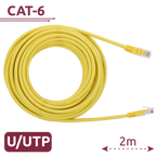 SAFIRE UTP6-H-2Y - Cable UTP - Ethernet - Conectores RJ45 - Categoría 6 - 2 m - Color amarillo - imagen 2
