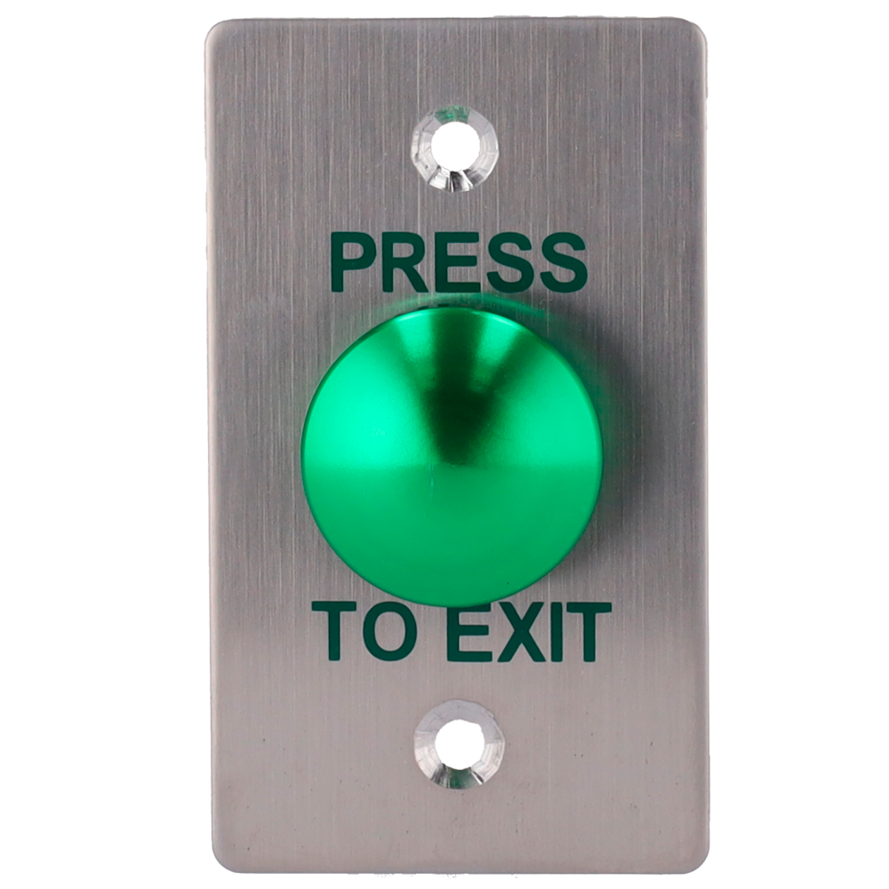 SAFIRE EXITBUTTON305-SLIM - Pulsador de liberación de puerta - Tipo semiesfera - Testado 500.000 usos - NO/COM | Empotrado o superficie - Medidas 86 (Al) x 50 (An) x 23 (Fo) mm - Fabricado en acero inoxidable - imagen 2