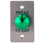 SAFIRE EXITBUTTON305-SLIM - Pulsador de liberación de puerta - Tipo semiesfera - Testado 500.000 usos - NO/COM | Empotrado o superficie - Medidas 86 (Al) x 50 (An) x 23 (Fo) mm - Fabricado en acero inoxidable - imagen 2