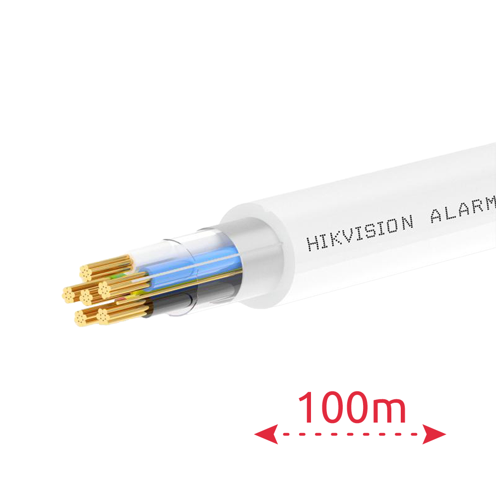 HIKVISION DS-1AC2B4APL1 White 100m - 4 conductores de señal + 2 de alimentación - Conductor Cobre electrolítico flexible - Pantalla Aluminio poliéster+drenaje CuSn - Rollo de 100 metros - Certificado CPR Eca - Bajas pérdidas - imagen 2