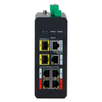 X-SECURITY XS-SWI0704HIPOE-MGF-120-DIN - X-Security Industrial L2 Managed Switch - 7 Puertos Totales (4 PoE GE / 1 GE / 2 SFP) - Suministro de ultra potencia PoE++ de hasta 90W - Alta disponibilidad con soporte de anillo ERPS - Tolerancia térmica extrema - imagen 2