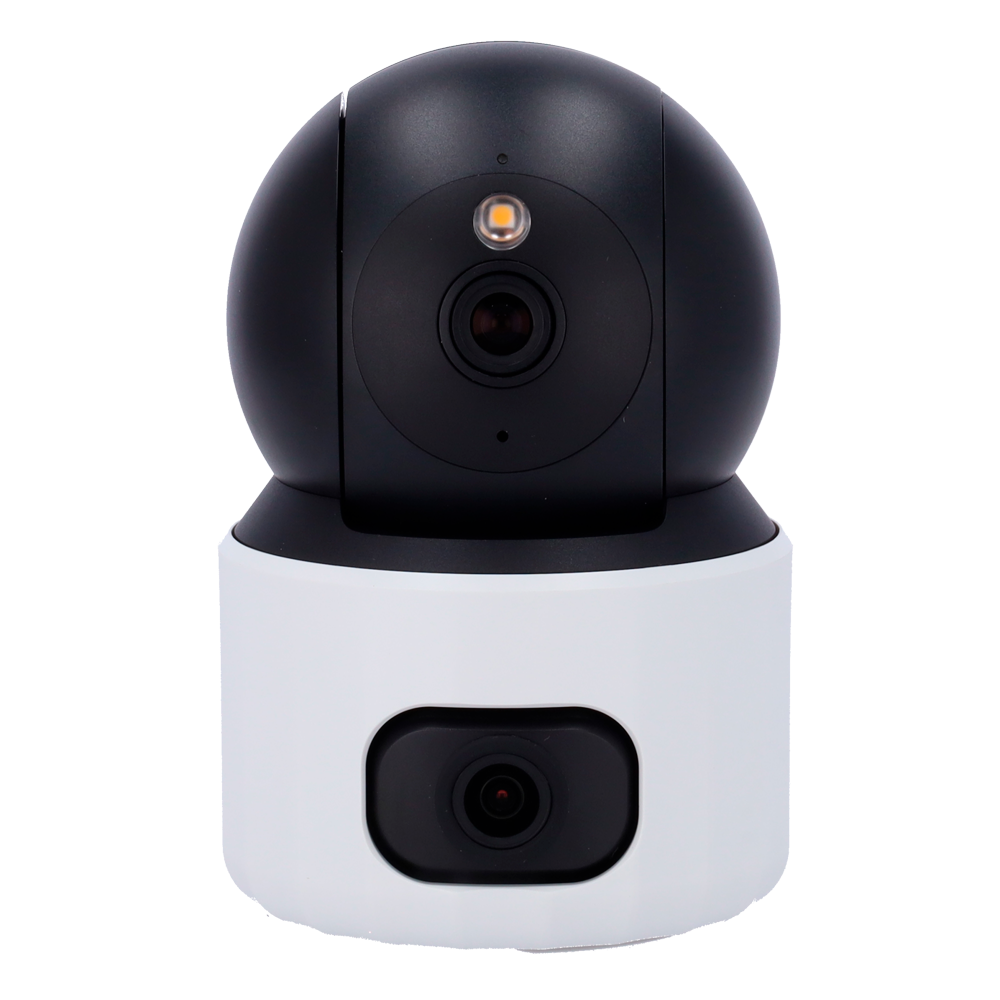 UNIARCH UV-UHO-S3S-M33F36D - Cámara IP WiFi Uniarch Panda serie S - 3 MP | 2.8 mm + 6 mm | microSD 512 GB - IR 10 m | Luz blanca 10 m - Cámara panorámica + Cámara PT - UMD | Detección de llanto y mascotas - Audio bidireccional: Micrófono y altavoz - imagen 2