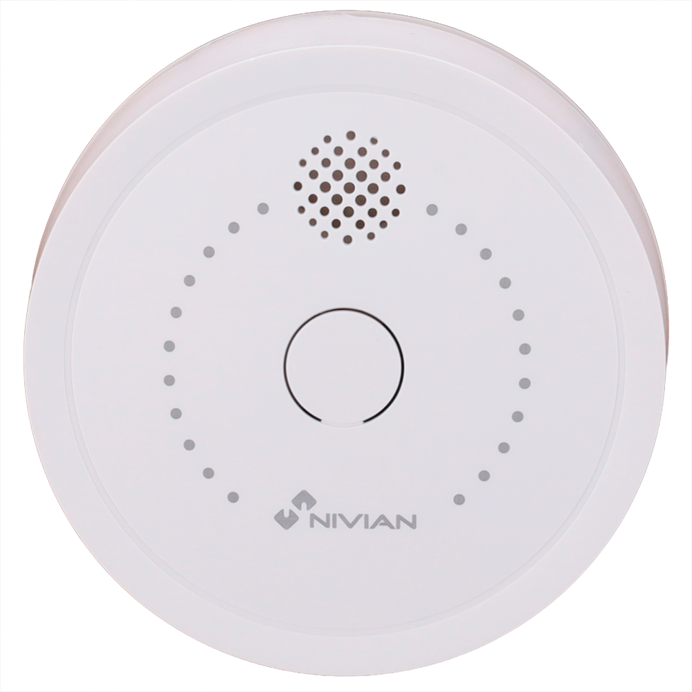 NIVIAN SMART NVS-SMOKE - Nivian Smart - Detector de humo anti-incendio - Batería de litio 10 años - Luz de aviso / Sirena 85dB - Funcionamiento 24h - Compatible con todos los paneles de alarma Nivia - imagen 2