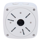 MARCA BLANCA SP803 - Caja de conexiones - Para cámaras bullet o domos - Apto para uso exterior - Instalación en techo o pared - Pasador de cables / Múltiples orificios - Color blanco | 140 (Al) x 140 (An) x 61 (Fo) mm - imagen 2