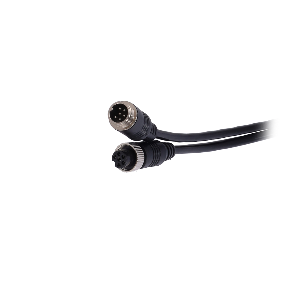 MARCA BLANCA VW-6PIN-IP-110 - Cable para cámaras IP - Conector M12 aviación - 6 Pines - Longitud 11m - Macho - Hembra - imagen 2
