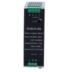MARCA BLANCA DC48V2A-DIN - Fuente de alimentación industrial - Potencia máxima de salida eficiente de 120W - Suministro continuo regulado de 48V / 2.5A - Rango de voltaje ajustable de 47.5V a 48.5V - Entrada flexible AC con rango de 100-240V - Formato com - imagen 2