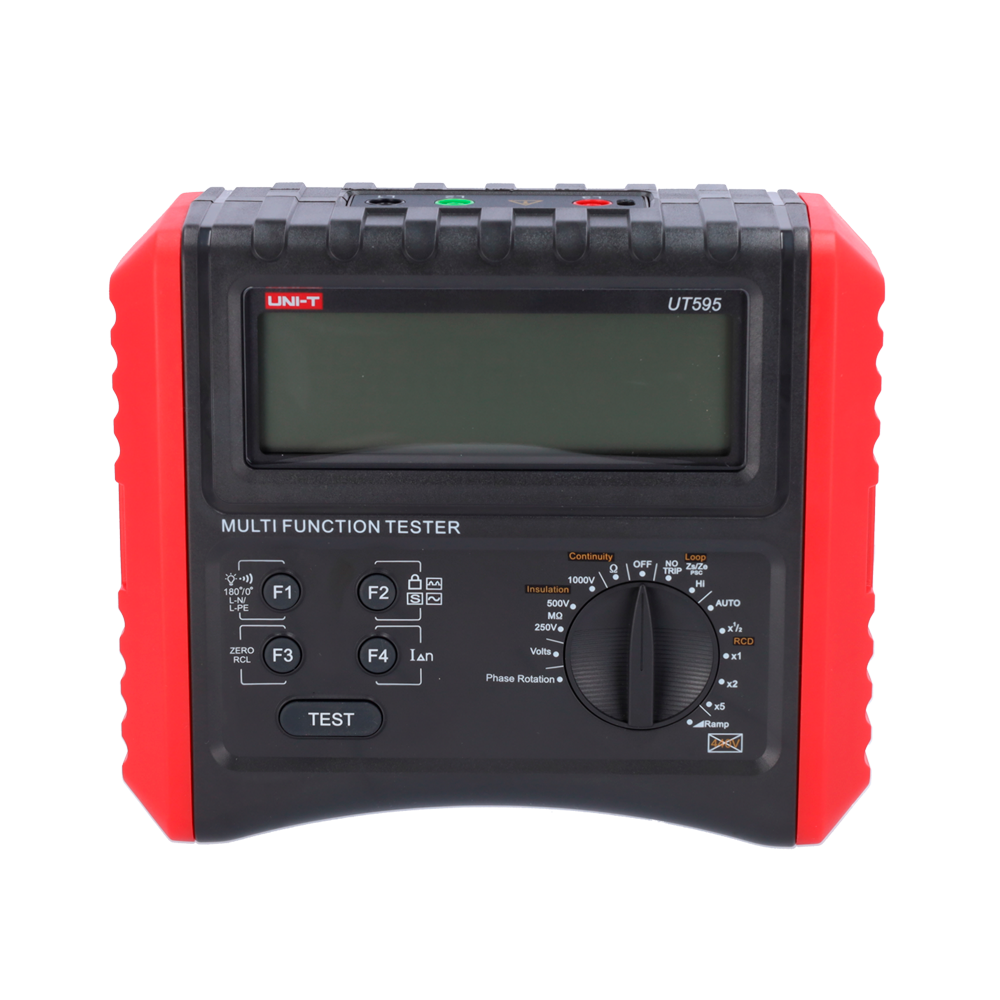 UNI-T UT595 - Medidor de instalaciones multifunción - Display LCD de 9999 cuentas - Medición resistencia aislamiento y continuidad - Medición de impedancia de línea y bucle - Test RCD | Prueba RCD de rampa - Test de secuencia de fase - imagen 2
