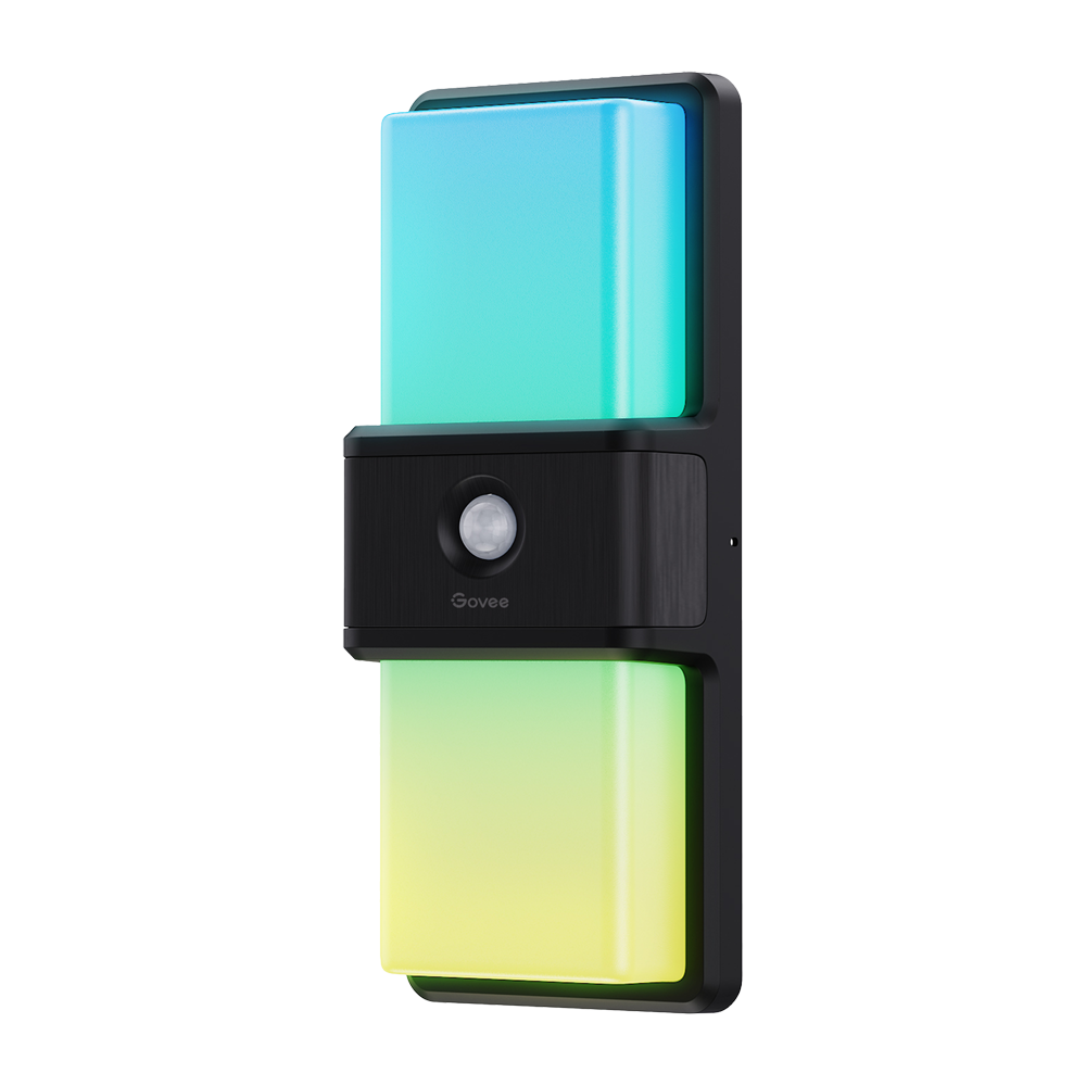 GOVEE GV-OUT-H7078-WALL-IP65 - Luz exterior de pared - Wi-Fi 2.4 GHz + Bluetooth - Color segmentado + Blanco cálido/frío - Intensidad 1500 lúmenes - Matter / Homekit / Alexa / Google Home - Para exterior / IP65 - imagen 2