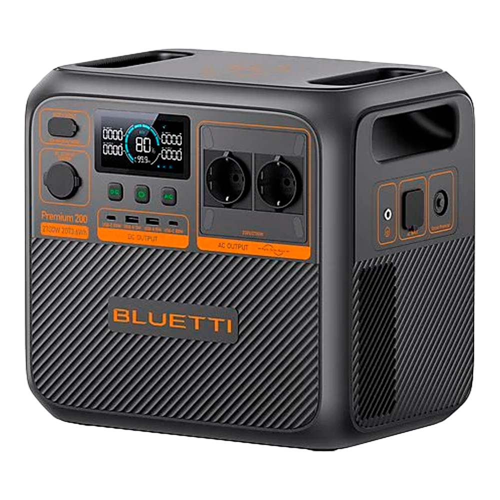 BLUETTI BL-PREMIUM-200V2 - Estación de energía portátil - Gran capacidad 2074Wh - Potencia salida 2700W - Salidas y formas de recarga múltiples - 6000 ciclos de vida | Función UPS - Pantalla LCD | Control vía app - imagen 2