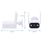 NIVIAN NVS-IPC-02-L - Nivian Smart Cámara 2K - Wifi 2.4 GHz - Apta para exterior | IR hasta 10 m - Luz blanca / Detección de personas - Grabación en tarjeta MicroSD o Cloud - Compatible TUYA Smart / Google / Alexa - imagen 2