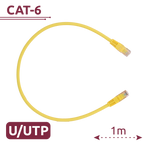 SAFIRE UTP6-H-1Y - Cable UTP - Ethernet - Conectores RJ45 - Categoría 6 - 1 m - Color amarillo - imagen 2