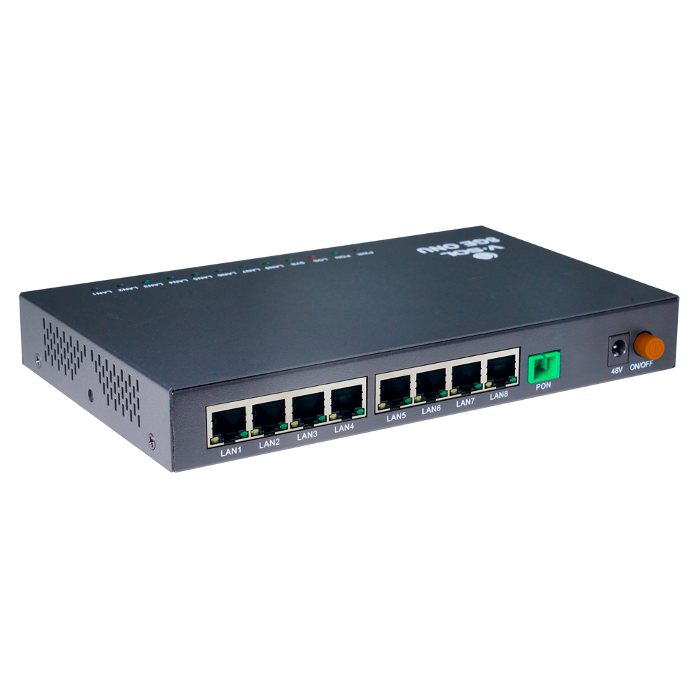 VSOL-V2808-8GL-PSE - V-SOL - 1*XPON+8GE(PoE+) ONU - 8x RJ45 10/100/1000Mbps PoE+/PoE,IEEE 802.at/af - Funciones de capa 2 - Ideal para FTTx y videovigilancia - imagen 2