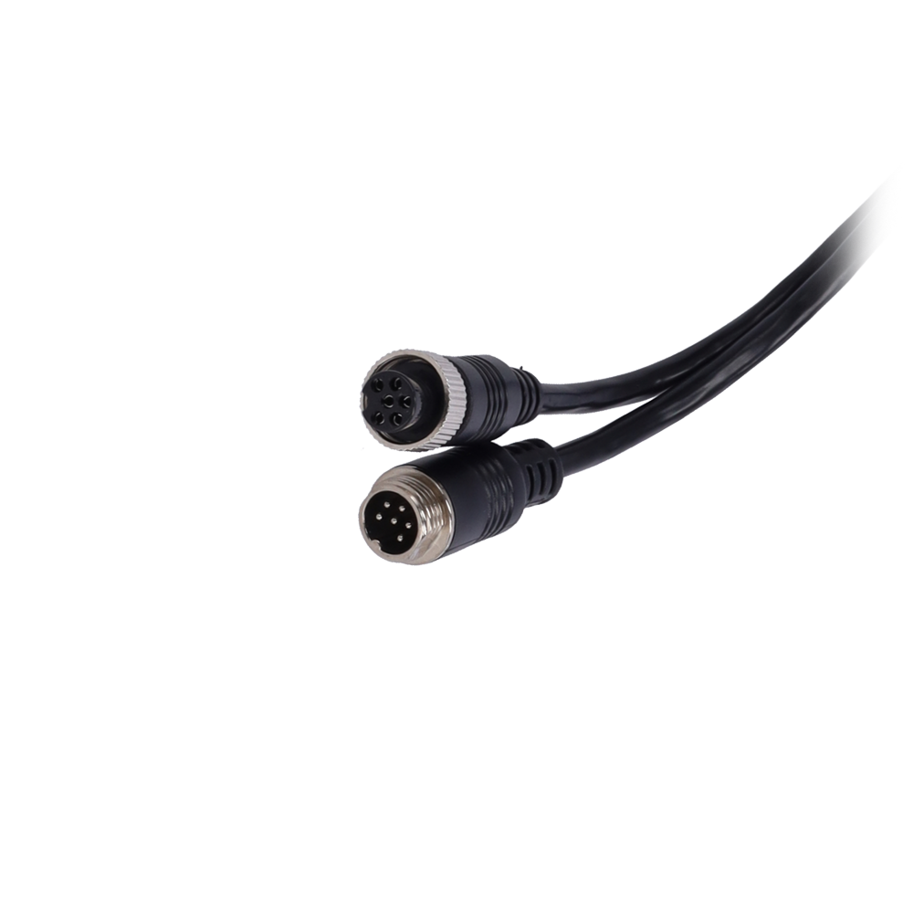 MARCA BLANCA VW-6PIN-IP-90 - Cable para cámaras IP - Conector M12 aviación - 6 Pines - Longitud 9m - Hembra - Hembra - imagen 2