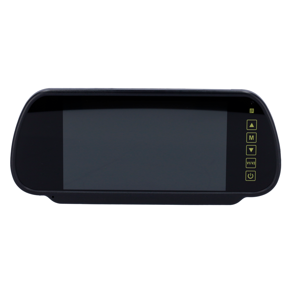 MARCA BLANCA DISPLAY7-MIRROR - Monitor con formato retrovisor - Streamax compatible - Señal de video compuesto - 2 canales de video - imagen 2