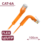 SAFIRE UTP6A-FLEX-1O - Cable UTP flexible - Ethernet - Conectores RJ45 - Categoría 6A - 1 m - Color naranja - imagen 2
