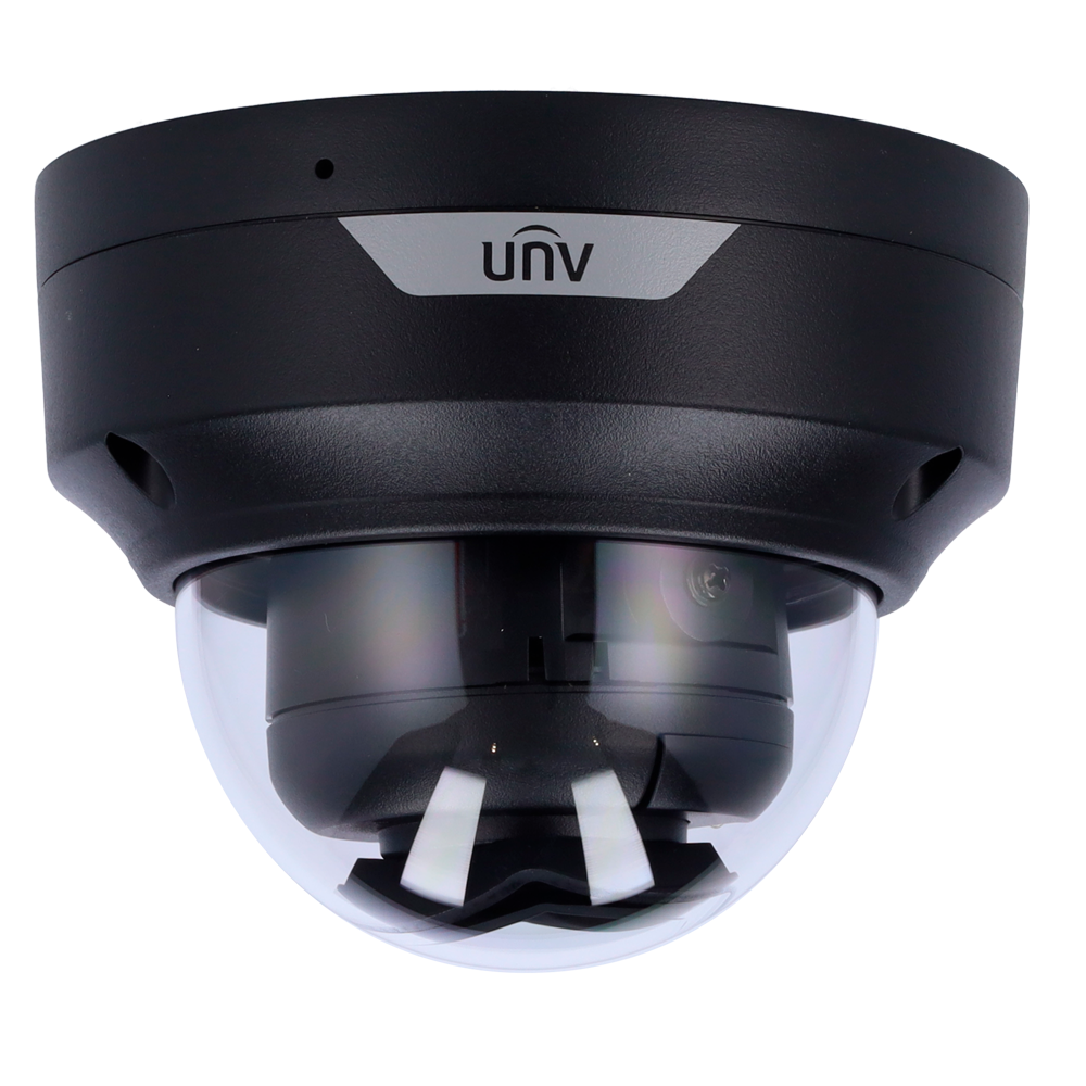 UNIVIEW UV-IPC3528LE-ADF28K-WP-BLACK - Cámara Domo IP Uniview - Easy - 8 MP | Lente 2.8 mm | microSD 512 GB - Luz blanca 30 m | WDR 120 dB - Color Hunter con tecnología WISE-ISP - PoE | UMD | SIP Lite | IP67 | IK10 - Micrófono | Color negro - imagen 2