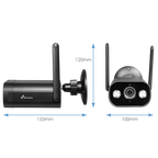 NIVIAN NVS-IPC-02B-LO1 - Nivian Smart Cámara 2K - Lente 4 mm | Wifi 2.4 GHz - Apta para exterior | IR hasta 10 m - Luz blanca | Detección de personas - Grabación en tarjeta MicroSD o Cloud | IP66 - Compatible TUYA Smart / Google / Alexa - imagen 2