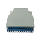 MARCA BLANCA FIBERBOX-DIN-12-LC-UPC - Caja de distribución de fibra para carril DIN - Incluye 12 adaptadores LC dúplex preinstalados - Pulido UPC para baja pérdida de señal óptica - Bandeja de empalme interna integrada - Se suministra vacía, sin pigtails - imagen 2