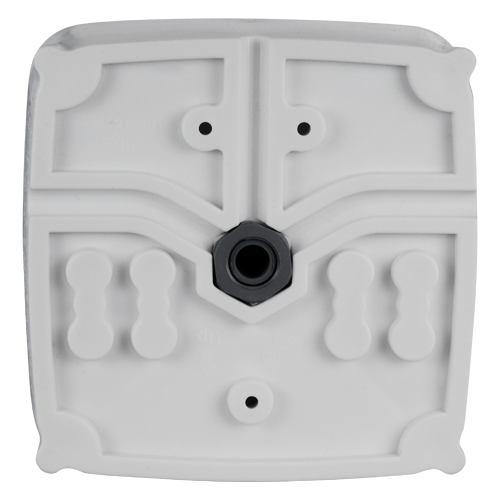 CAMBOX CBOX-B52PROS - Caja de conexiones - Para cámaras domo | 145(Al) x 145(An) x 50(Fo)mm - Doble sellado para exterior - Nivel de agua para correcto posicionamiento - Imán interior para fijar tornillos - Fabricada en plástico | Color blanco - imagen 2