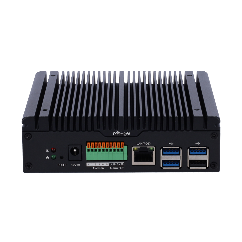 MILESIGHT MS-SE0208-K-NX - Milesight OpenVision mini servidor - Network Optix VMS preinstalado - Resolución máx. 4K | 8 canales - Ancho de banda 80/160Mbps - 2x microHDMI | 2 M.2 max. 4TB por disco - Cumplimiento NDAA - imagen 2